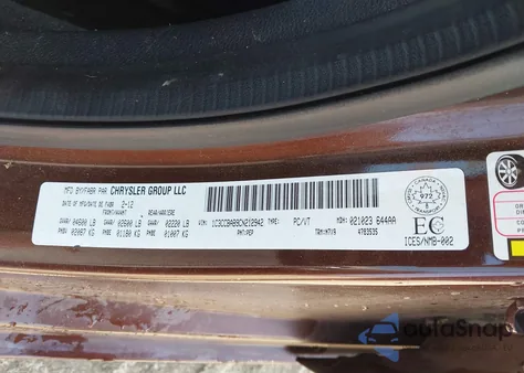 2012 Chrysler 200 Lx z USA, uszkodzony, nr VIN 1C3CCBAB9CN212942